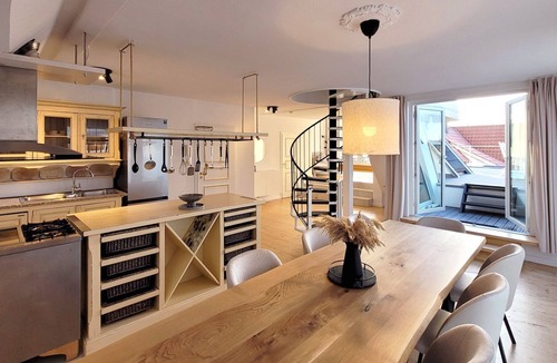 Sierksdorf Apartment | Large penthouse apartment with sea view, sun terrace & luxury bathroom from