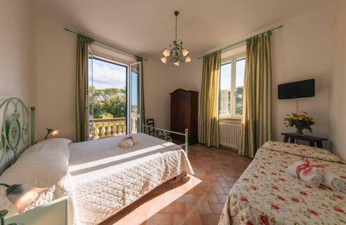Santa Luce Villa | Large villa with pool,tennis court,wonderful view., A/C, Village walk distance