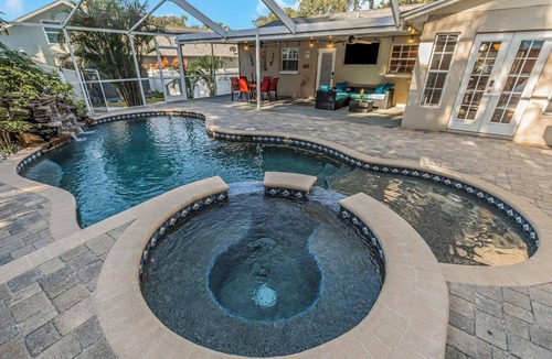 Safety Harbor House | Lazy Lizard Villa! With Heated Pool/Spa/Waterfall. Safety Harbor FL