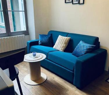 Bourges Apartment | Le Black and White studio centre-ville historique