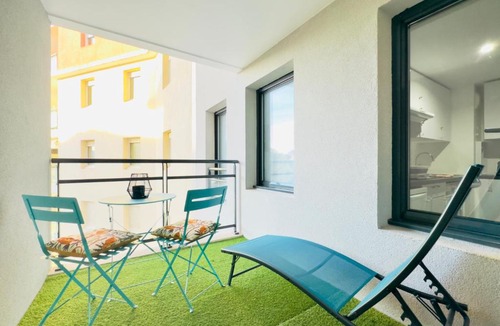 Prado - Republique Apartment | Le Cocon - 2 pièces centre Cannes - Terrasse