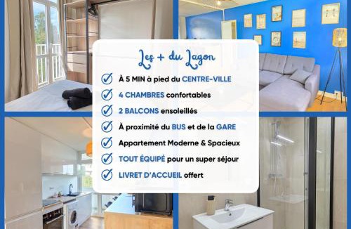 Saint-Brieuc Apartment | Le Lagon, Moderne, Parking & Proche du Centre
