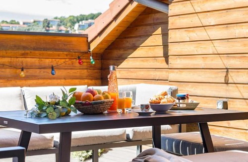 Jacquard - Prefecture Apartment | Le Rooftop Loft premium 3 chambres avec terrasse & parking en centre-ville de Saint-Étienne