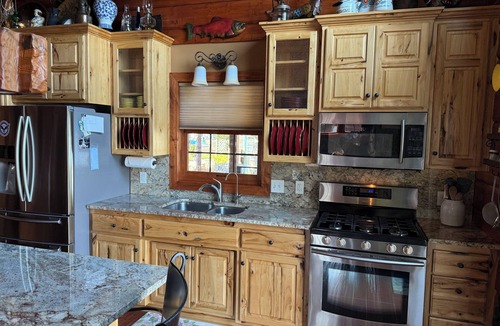 Whipholt Cabin | Leech Lake Waterfront Home, Panoramic Views 3bd/2ba and swinging firepit chairs.
