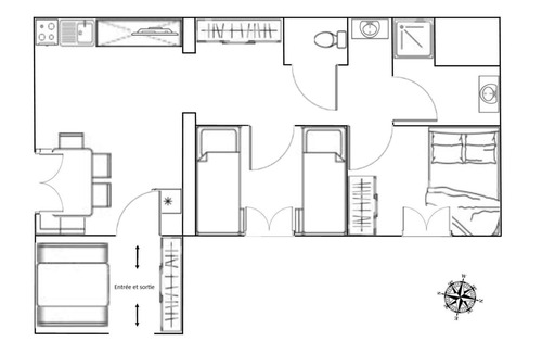 Ban-de-Sapt House | Les Abris - 2 rooms for 6 people