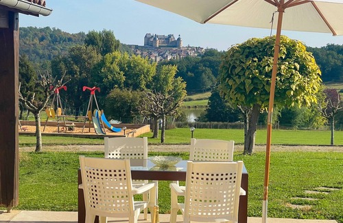 Hautefort House | Les SOURCES Premium VIP terrace, SPA - Swimming pool, fishing pond, playground.