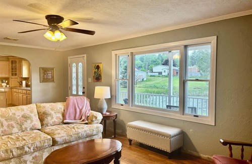 Shady Spring House | Let the frogs sing you to sleep at night in this family and pet friendly home.