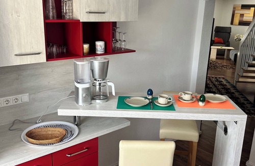 Rottendorf Apartment | Light-flooded 90 sqm maisonette with balcony - suburb of the wine metropolis of Würzburg