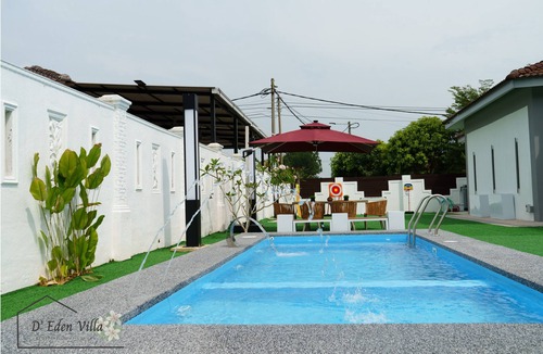 Ayer Panas Villa | Light Luxury Villa with Pvt Pool & BBQ for 18pax Staycation in Melaka City.