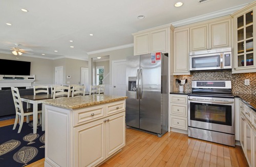 Yaupon Beach House | Lighthouse: Oceanfront with Pool and Elevator Near Fishing Pier