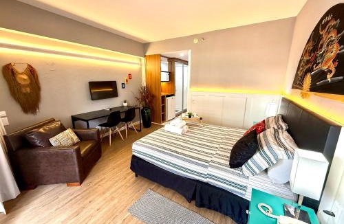 Paraiso Apartment | Lindo Studio com Jacuzzi e sacada a 50m Av Paulista