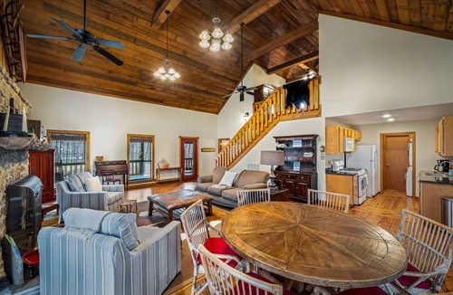 Mentone Cabin | Linger Longer Cabin - Midterm Rental in Mentone | Fast WiFi | Porches | 3+ Acres
