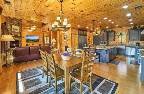 Gatlinburg Cabin | Livin It Up: Amazing Views, Hot Tub, Close to Town