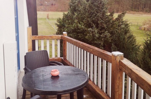 Lancken-Granitz Apartment | Living under "thatch" Family-friendly, dogs allowed, garden+large open space