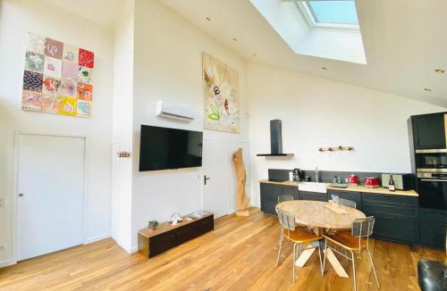 Veulettes-sur-Mer Villa | Loft arty à 800 mètres de la mer avec jacuzzi