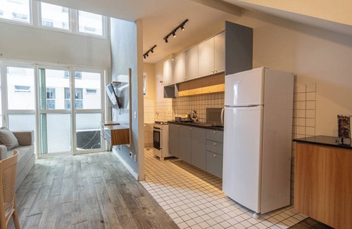 Gonzaga Apartment | Loft com Piscina, Academia e Garagem no Gonzaga