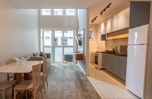 Gonzaga Apartment | Loft com Piscina, Academia e Garagem no Gonzaga