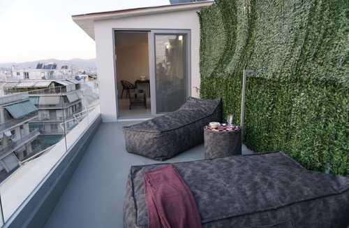Athens Apartment | LOFT WITH PRIVATE TERRACE AND PARTHENON VIEWS