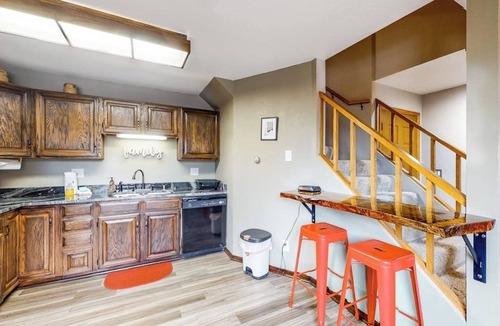 Wildernest Condo | Lofty condo with beautiful mountain & lake views plus wood fireplace