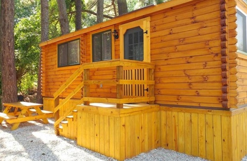 Williamsburg Cottage | Log Cabin - Williamsburg Pet-Friendly Log Cabin – Heated Pool, Free Game Room