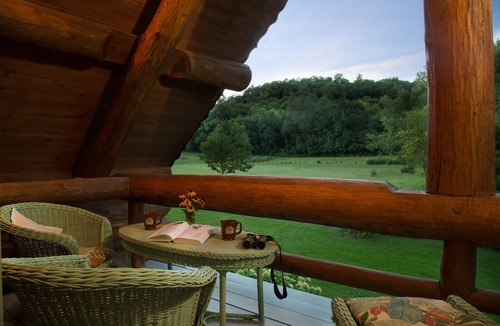 Sparta Cabin | Log cabins in quiet, peaceful Driftless Region country getaway, Sparta, WII