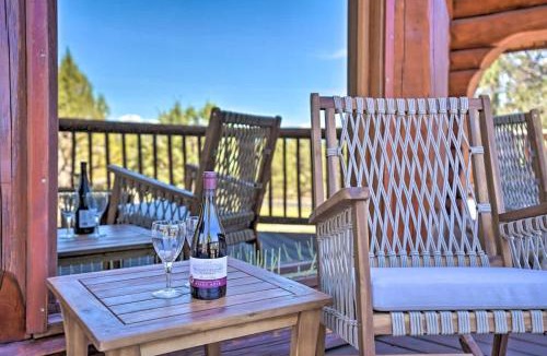 Bend House | Log home with Mntn Views! Gas Fire Pit, Sleeps 10
