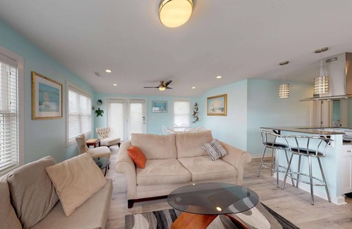 Kure Beach Cottage | Loggerhead Surf - Newly Updated Cottage, 2 Blocks to Beach, Grill, Pet Friendly w/Fenced Yard