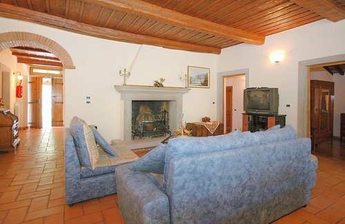 Ortignano Raggiolo House | Look forward to a fantastic view of the countryside on vacation in this appealing vacation home with
