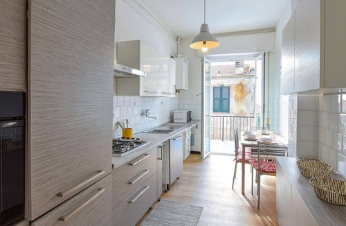 Chiavari Apartment | Look forward to a fantastic view of the sea from the terrace in this beautiful vacation apartment.