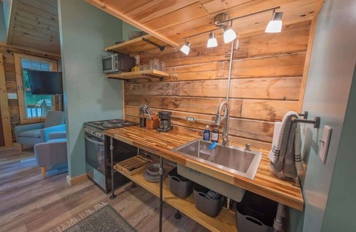 Lookout Valley Neighborhood Association Cabin | Lookout Cabin- Tiny Cabin Stay with Private Spa