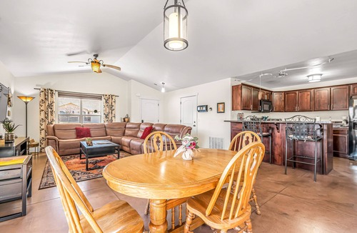 Moab South Valley House | Lovely home w/shared seasonal pool/hot tub & beautiful desert views