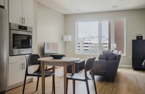 East Cambridge Apartment | Lovely Kendall Square Studio w/Gym, W/D & Roof, nr MIT, by Blueground