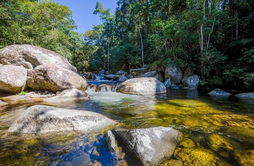Paraty Cottage | Lovely little house in the woods, birds, trails and waterfall in the backyard.