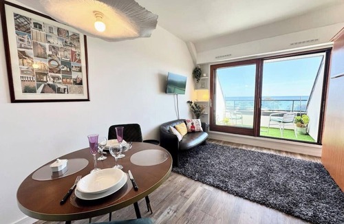 Larmor-Plage Apartment | Lovely ! Studio balcon - Vue océan 360°