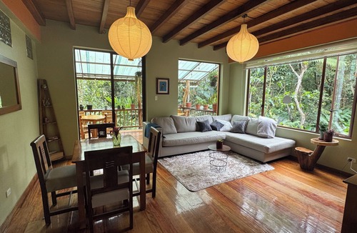 San Miguel de los Bancos House | Lush 5-bdr riverside house in Mindo cloud forest- short walk to charming town