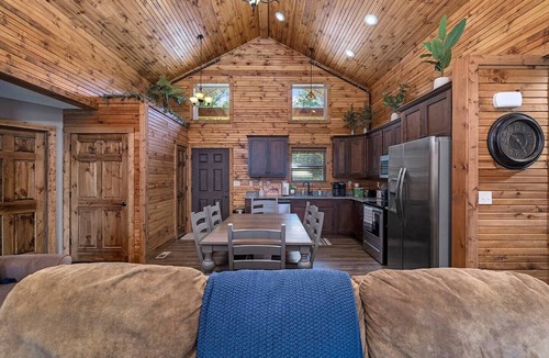 Reeds Spring Cabin | Lux Romance w/ Private Hot Tub & Outdoor Fireplace