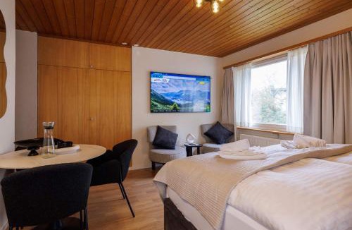Davos-Platz Apartment | Luxe Davos Studio Central Walk to Lifts