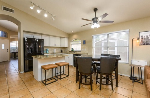 Superstition Springs House | Luxe Desert-Chic 3BR | Heated Pool + Spa | Grill