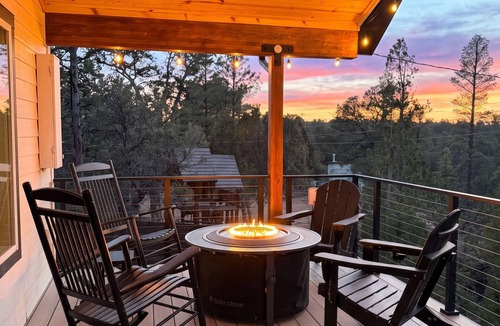 Overgaard Cabin | Luxe Forest A-Frame Escape w/Deck & Fire-Pit