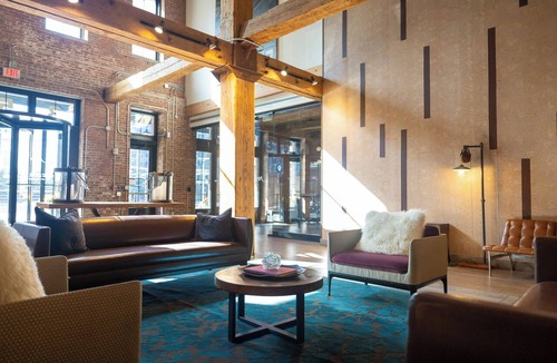 Downtown Jersey City Apartment | Luxe Industrial Loft in the Heart of City near NYC