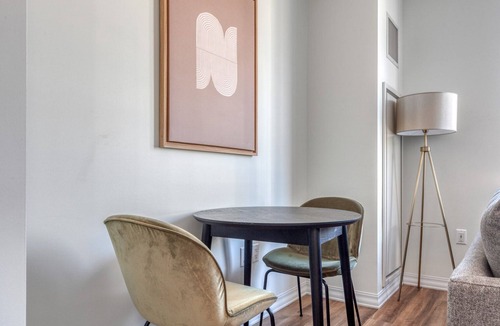 Fort Point Apartment | Luxe Seaport Studio w/ W/D, Gym, Outdoor Space, by Blueground