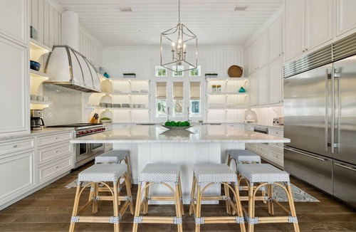 WaterSound Beach House | Luxe Watersound Retreat with Private Pool, 2 Golf Carts and Carriage House
