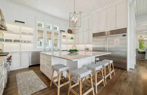 WaterSound Beach House | Luxe Watersound Retreat with Private Pool, 2 Golf Carts and Carriage House
