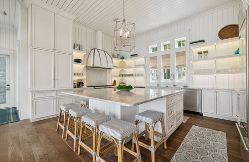 WaterSound Beach House | Luxe Watersound Retreat with Private Pool, 2 Golf Carts and Carriage House