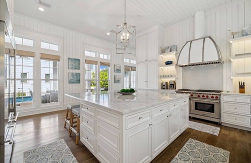 WaterSound Beach House | Luxe Watersound Retreat with Private Pool, 2 Golf Carts and Carriage House