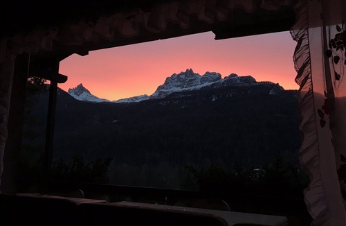 Cortina d'Ampezzo Apartment | Luxurious apartment with large balcony and beautiful mountain view