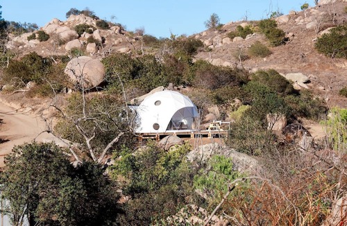 Fallbrook RV Rental | Luxurious Dome on Farm with Impressive Views at Splitrock Valley, California