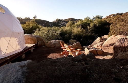 Fallbrook RV Rental | Luxurious Dome on Farm with Impressive Views at Splitrock Valley, California