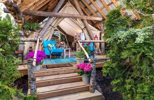 Everson Cabin | Luxurious Glamping Tent with heated indoor pool