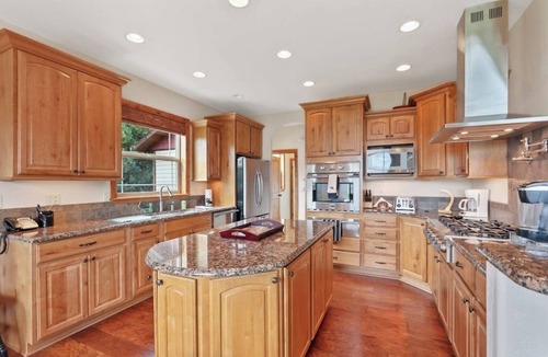 Sandpoint House | Luxurious Lakefront Home with Private Hot Tub, Dock, Beach Deck, Fire Ring